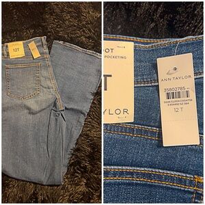 Ann Taylor Women's Classic Straight Leg Blue Jeans